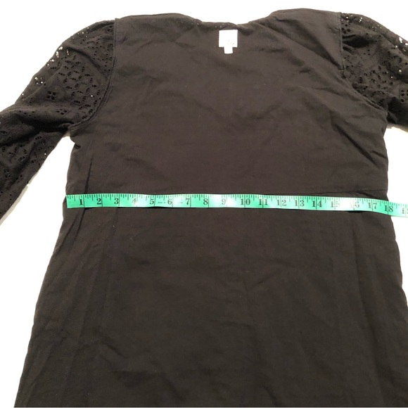 Iris and Ink black Eyelets Cotton Sun Dress Size US 8 - Picture 9 of 14